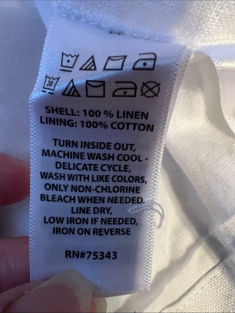 Rachel Zoe White Linen Button-Front Sleeveless Top Large - Picture 6 of 6